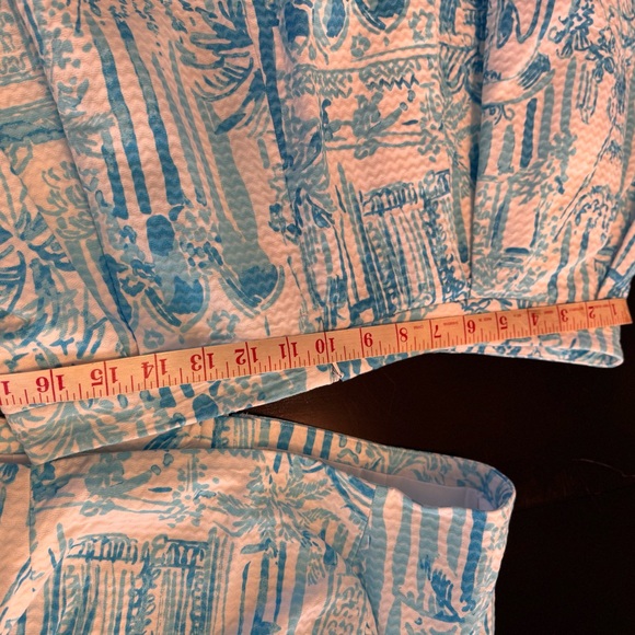 Lilly Pulitzer Blue and White Mini Skirt - Picture 9 of 14